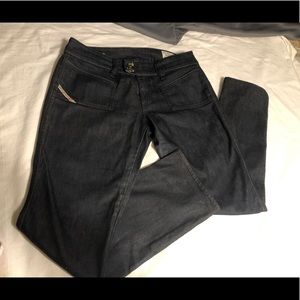 DIESEL SLIM BOOTCUT jeans 32x34 dark denim